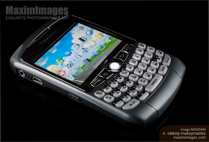 Stock photo of BlackBerry 8310 Curve Smartphone Buy commercial use license at MaximImages