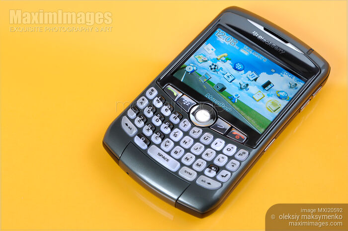 Stock photo of BlackBerry 8310 Curve Smartphone Buy commercial use license at MaximImages