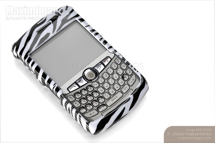 Stock photo of BlackBerry in Zebra Case Buy commercial use license at MaximImages