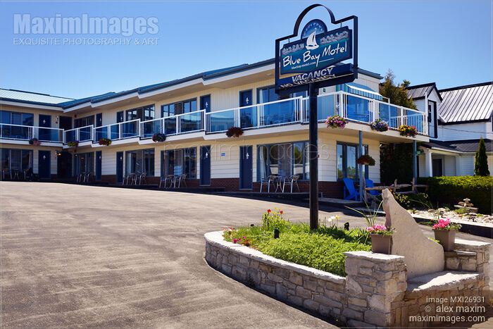 Blue Bay Motel in Tobermory Canada Stock photo of Blue Bay Motel in Tobermory Canada Buy commercial use license at MaximImages