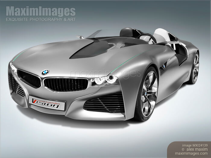 BMW Vision Connected Drive concept sports car Stock photo of BMW Vision Connected Drive concept sports car Buy commercial use license at MaximImages