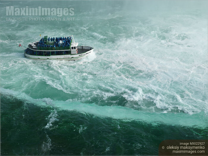 Boat Ride at Niagara Falls Stock photo of Boat Ride at Niagara Falls Buy commercial use license at MaximImages