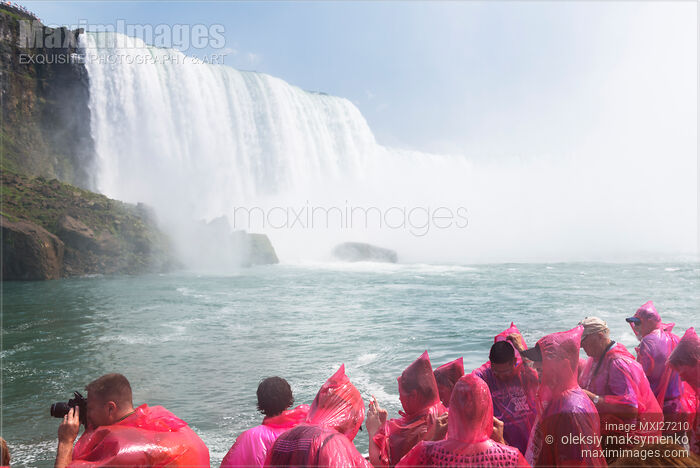 Boat ride at Niagara Falls Stock photo of Boat ride at Niagara Falls Buy commercial use license at MaximImages