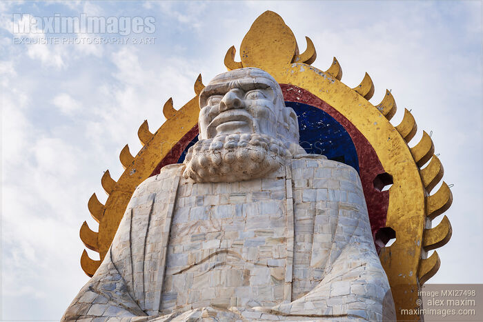 Stock photo of Bodhidharma statue on mount Song in DengFeng China Buy commercial use license at MaximImages