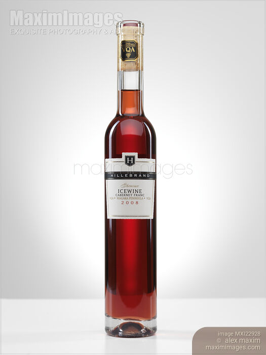Stock photo of Bottle of Icewine Cabernet Franc Buy commercial use license at MaximImages