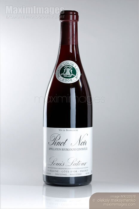 Stock photo of Bottle of Pinot Noir Buy commercial use license at MaximImages