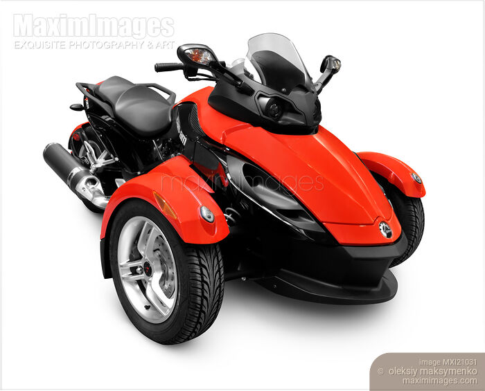 Stock photo of BRP Can-Am Spyder Roadster Buy commercial use license at MaximImages