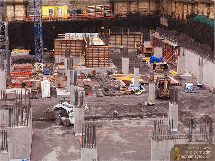 Building foundation construction Stock photo of Building foundation construction Buy commercial use license at MaximImages