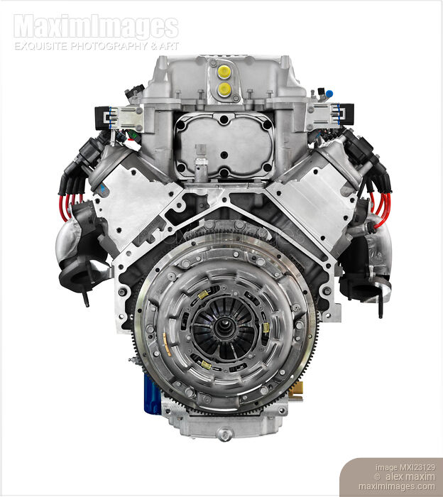 Stock photo of Cadillac V8 Engine Buy commercial use license at MaximImages
