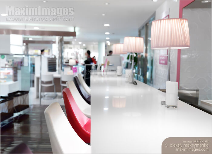 Stock photo of Cafe contemporary interior Buy commercial use license at MaximImages