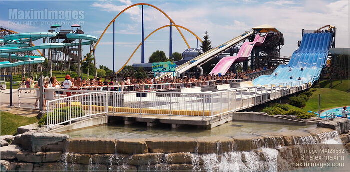 Stock photo of Canada's Wonderland Amusement Park Buy commercial use license at MaximImages