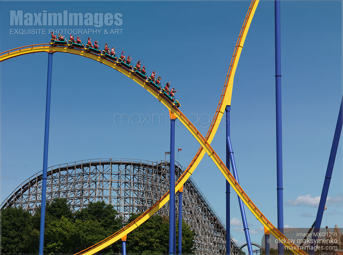 Canada's Wonderland Behemoth Roller Coaster Stock photo of Canada's Wonderland Behemoth Roller Coaster Buy commercial use license at MaximImages