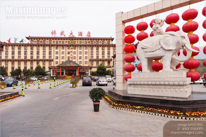 Chan Wu hotel in DengFeng China Stock photo of Chan Wu hotel in DengFeng China Buy commercial use license at MaximImages