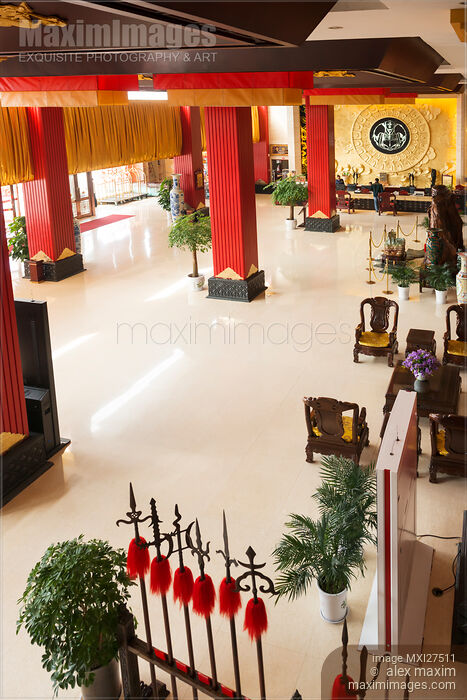 Chan Wu  hotel lobby in DengFeng China Stock photo of Chan Wu  hotel lobby in DengFeng China Buy commercial use license at MaximImages