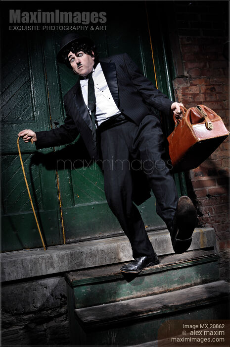 Stock photo of Charlie Chaplin Buy commercial use license at MaximImages