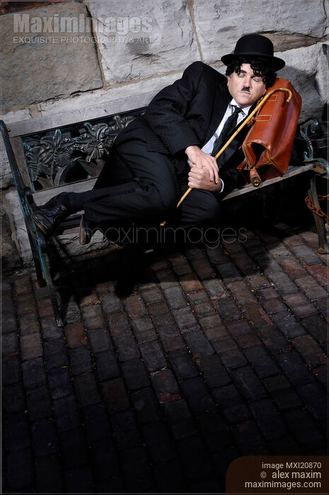 Stock photo of Charlie Chaplin Buy commercial use license at MaximImages