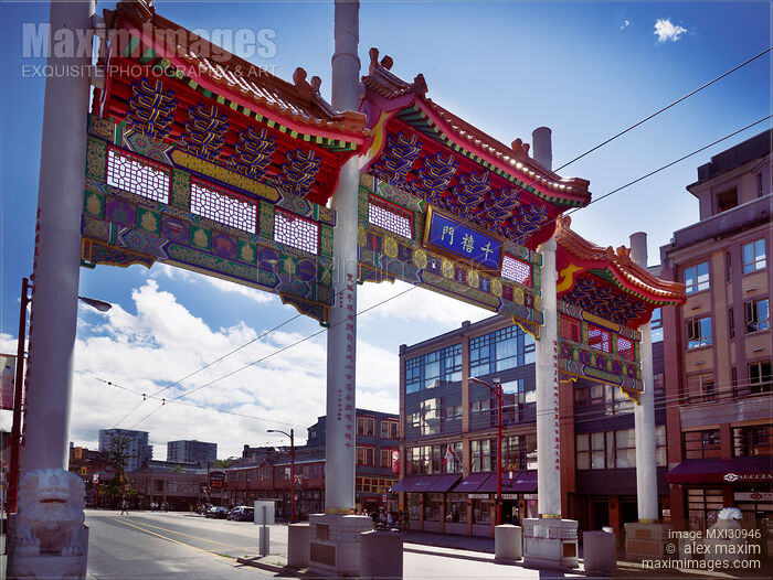 Chinatown Millennium Gate Vancouver Stock photo of Chinatown Millennium Gate Vancouver Buy commercial use license at MaximImages