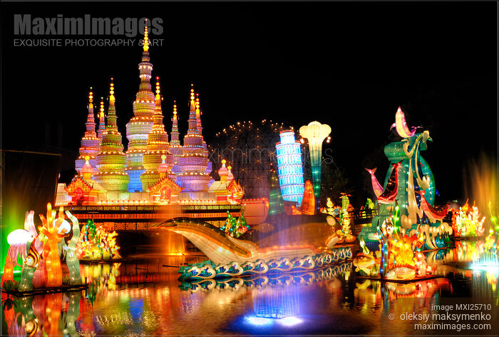 Stock photo of Chinese Lantern Festival Buy commercial use license at MaximImages