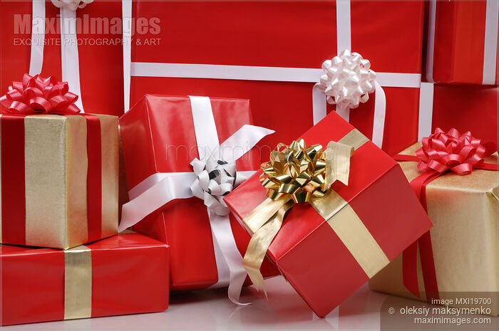 Stock photo of Christmas Gifts Buy commercial use license at MaximImages