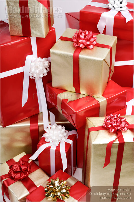 Stock photo of Christmas Gifts Buy commercial use license at MaximImages