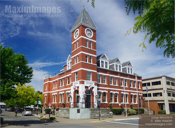 City Hall building in Duncan Vancouver Island Stock photo of City Hall building in Duncan Vancouver Island Buy commercial use license at MaximImages