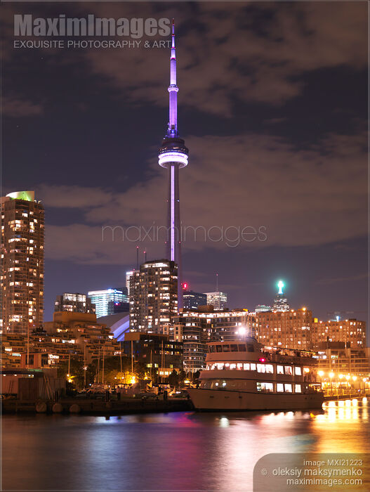 City of Toronto at Night Stock photo of City of Toronto at Night Buy commercial use license at MaximImages
