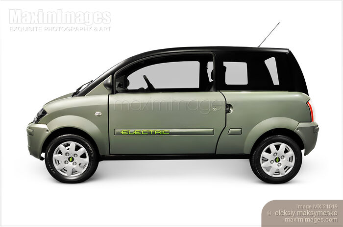 Stock photo of CityZENN plugin electric car by ZENN Motor Buy commercial use license at MaximImages