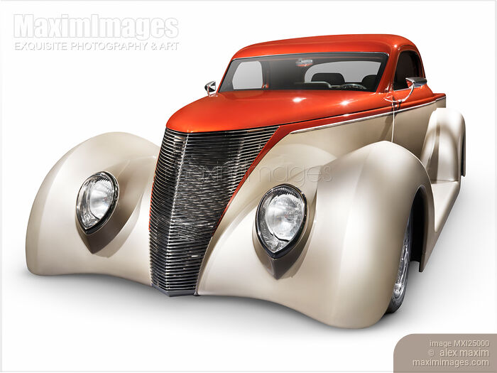 Stock photo of Classic retro Ford pickup truck Buy commercial use license at MaximImages