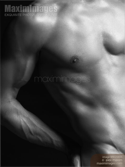 Closeup of man slim naked body Stock photo of Closeup of man slim naked body Buy commercial use license at MaximImages