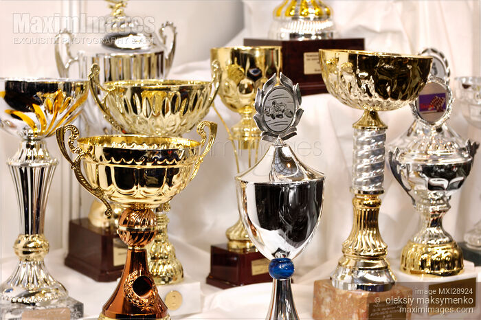 Stock photo of Collection of Trophies Buy commercial use license at MaximImages