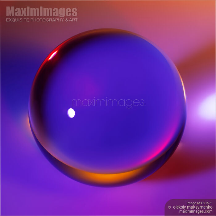 Stock photo of Colorful Glass Sphere Buy commercial use license at MaximImages