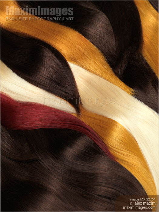 Colorful Hair Extensions Stock photo of Colorful Hair Extensions Buy commercial use license at MaximImages