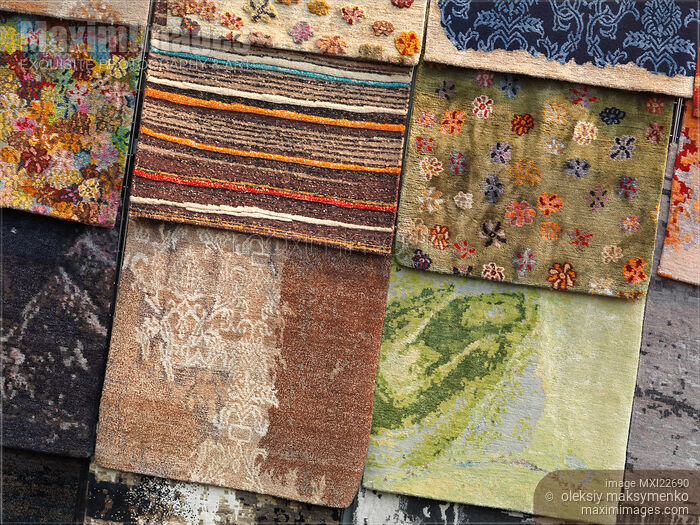 Stock photo of Colorful Rugs Buy commercial use license at MaximImages