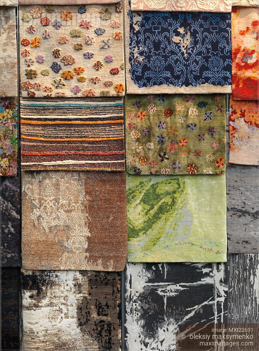 Stock photo of Colorful Rugs Buy commercial use license at MaximImages