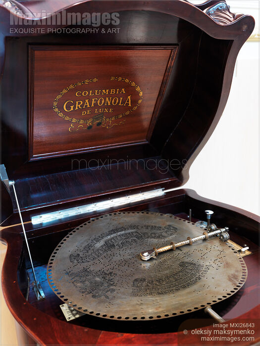 Stock photo of Columbia Grafonola Deluxe Buy commercial use license at MaximImages