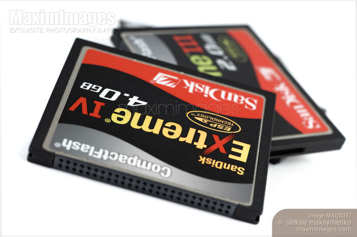 Stock photo of Compact Flash Memory Cards Buy commercial use license at MaximImages