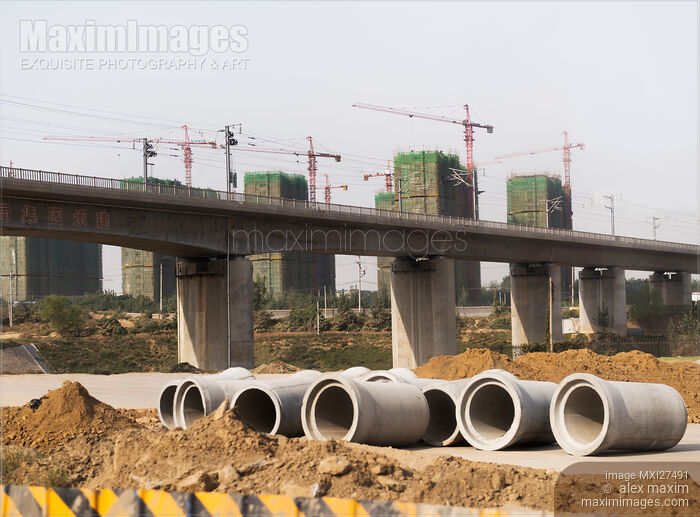 Stock photo of Construction development in Henan China Buy commercial use license at MaximImages