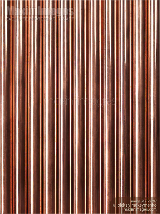 Stock photo of Copper Tubes Buy commercial use license at MaximImages