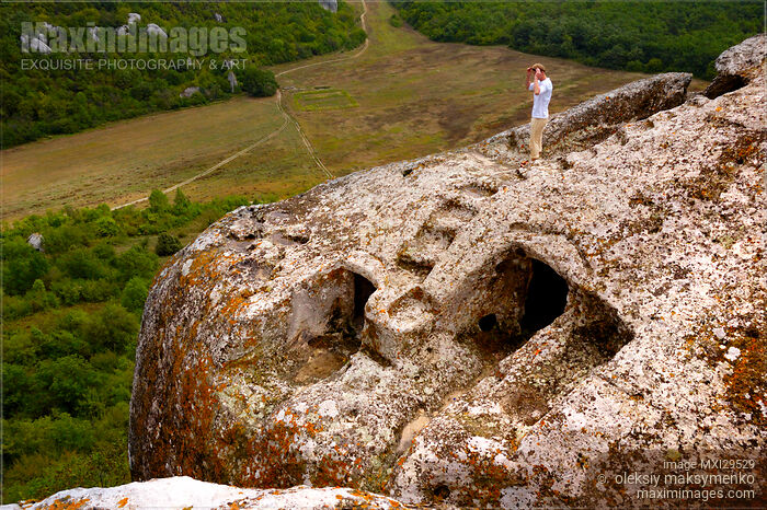 Crimean Mountains Eski-Karmen Ancient Dwelling Stock photo of Crimean Mountains Eski-Karmen Ancient Dwelling Buy commercial use license at MaximImages
