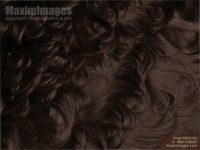 Stock photo of Curly Brown Hair Buy commercial use license at MaximImages