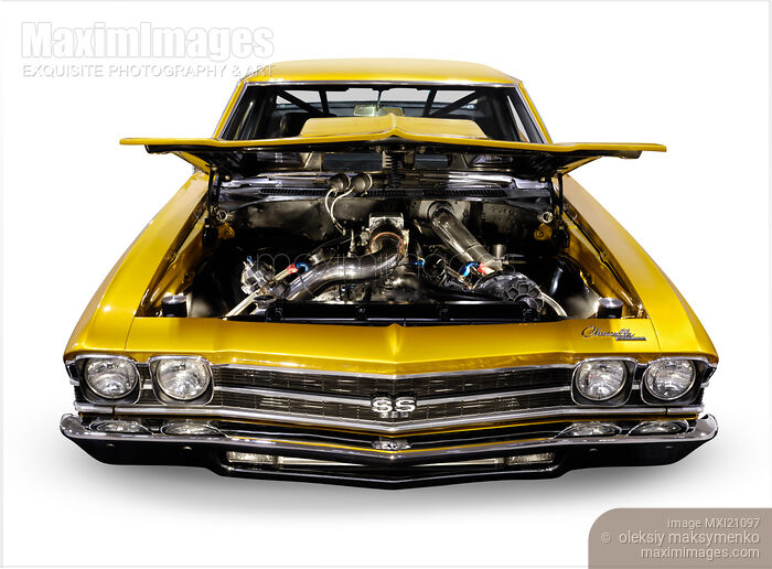 Stock photo of Custom 1972 Chevrolet Chevelle SS Coupe Buy commercial use license at MaximImages