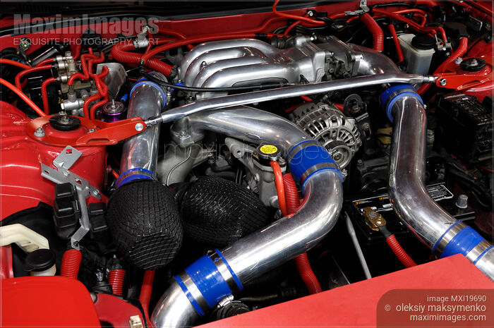 Stock photo of Custom Car Engine Buy commercial use license at MaximImages