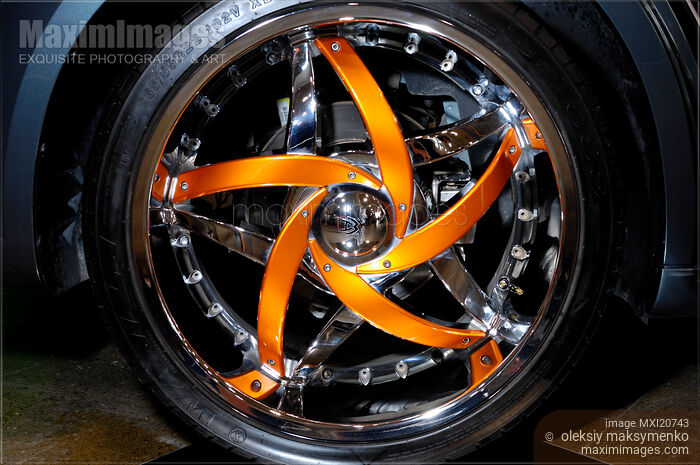 Custom Car Wheel Stock photo of Custom Car Wheel Buy commercial use license at MaximImages