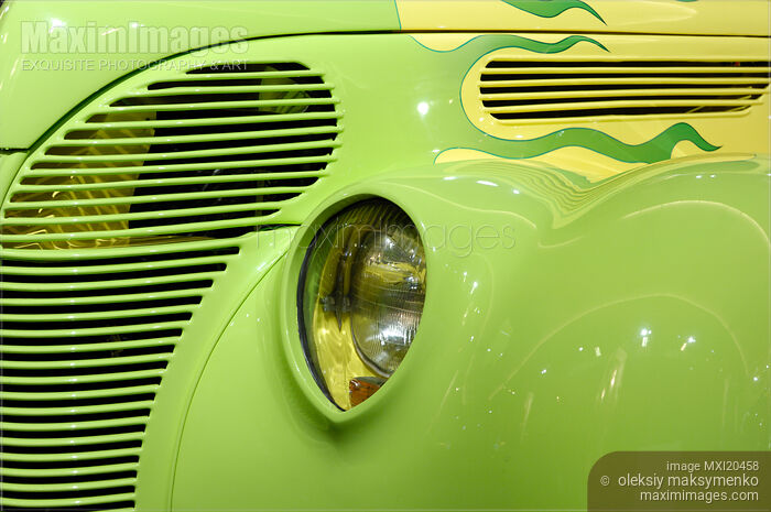 Stock photo of Custom Hot Rod Ford Coupe 1938 vintage car Buy commercial use license at MaximImages
