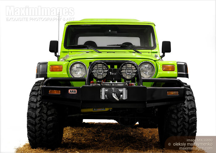 Custom Jeep Wrangler TJ truck Stock photo of Custom Jeep Wrangler TJ truck Buy commercial use license at MaximImages