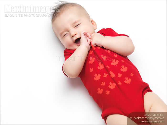 Cute baby boy yawning Stock photo of Cute baby boy yawning Buy commercial use license at MaximImages