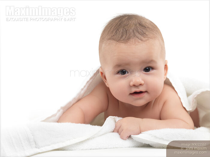 Cute Four Month Old Baby Boy Stock photo of Cute Four Month Old Baby Boy Buy commercial use license at MaximImages