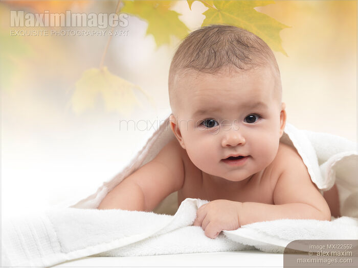 Cute Four Month Old Baby Boy Stock photo of Cute Four Month Old Baby Boy Buy commercial use license at MaximImages