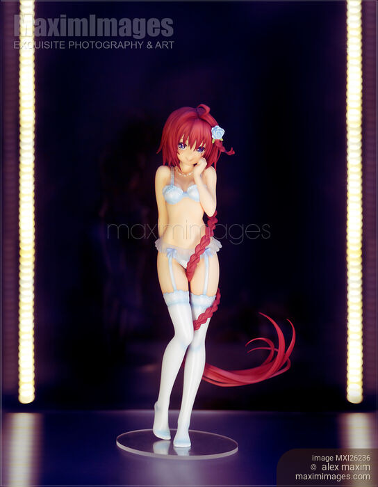 Stock photo of Cute sexy Japanese anime character figurine Buy commercial use license at MaximImages