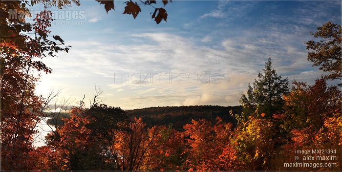 Stock photo of Dawn at Algonquin Park, Canada. Buy commercial use license at MaximImages